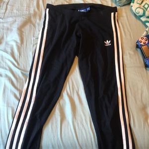 Adidas size small navy blue workout leggings